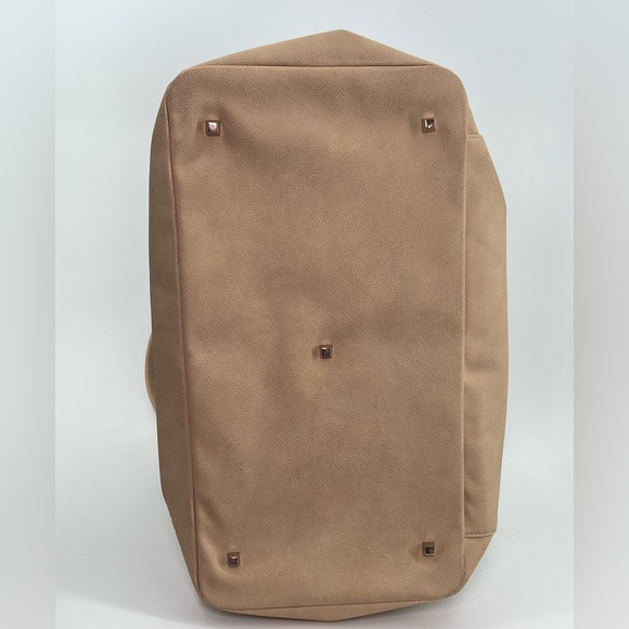 Beis The Weekender Beige Canvas Tote Bag Overnight Zipper Travel - Picture 8 of 12